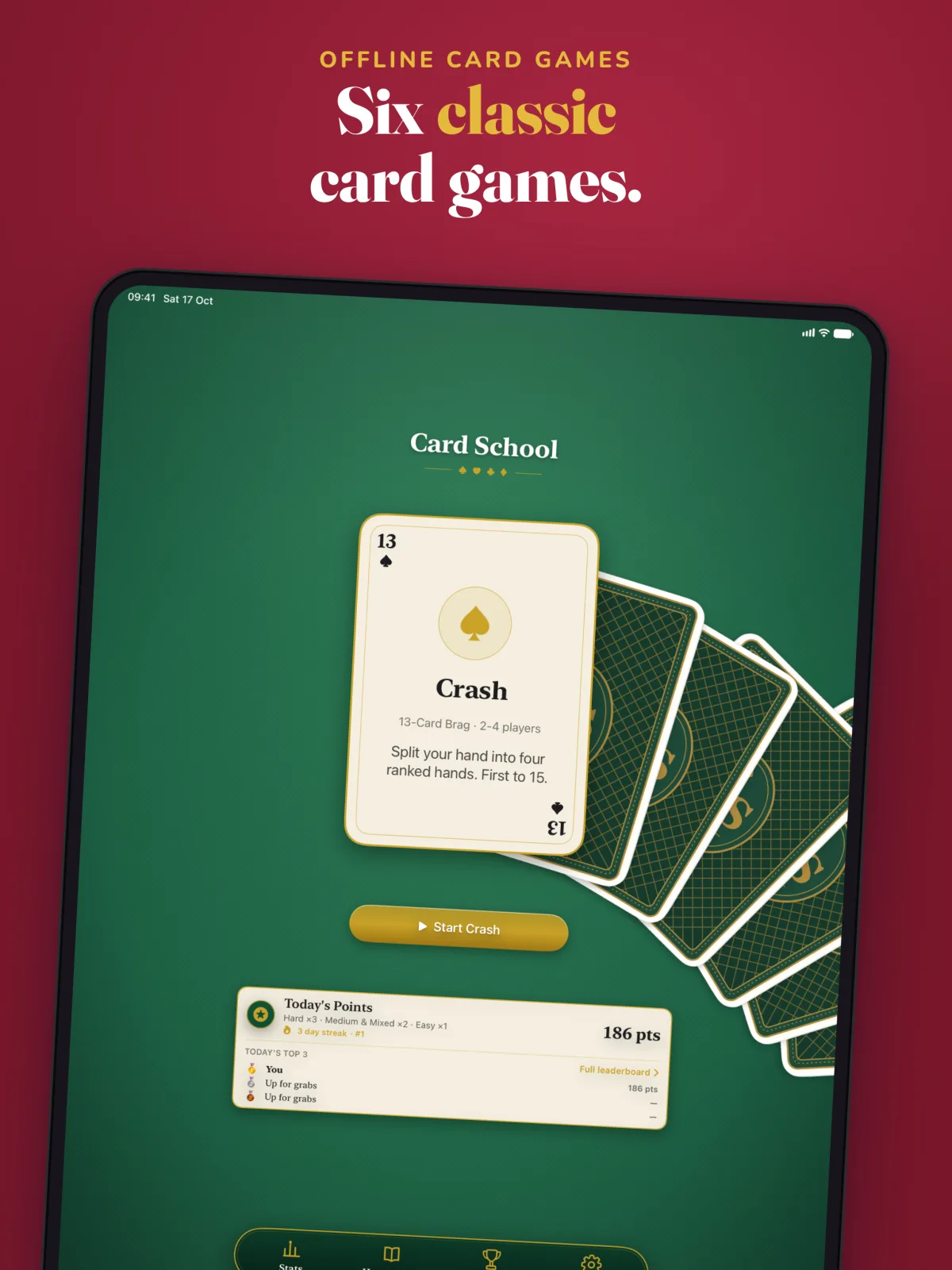 Card School on iPad, screenshot 1