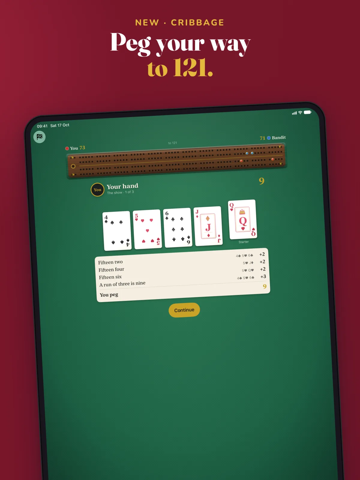 Card School on iPad, screenshot 2