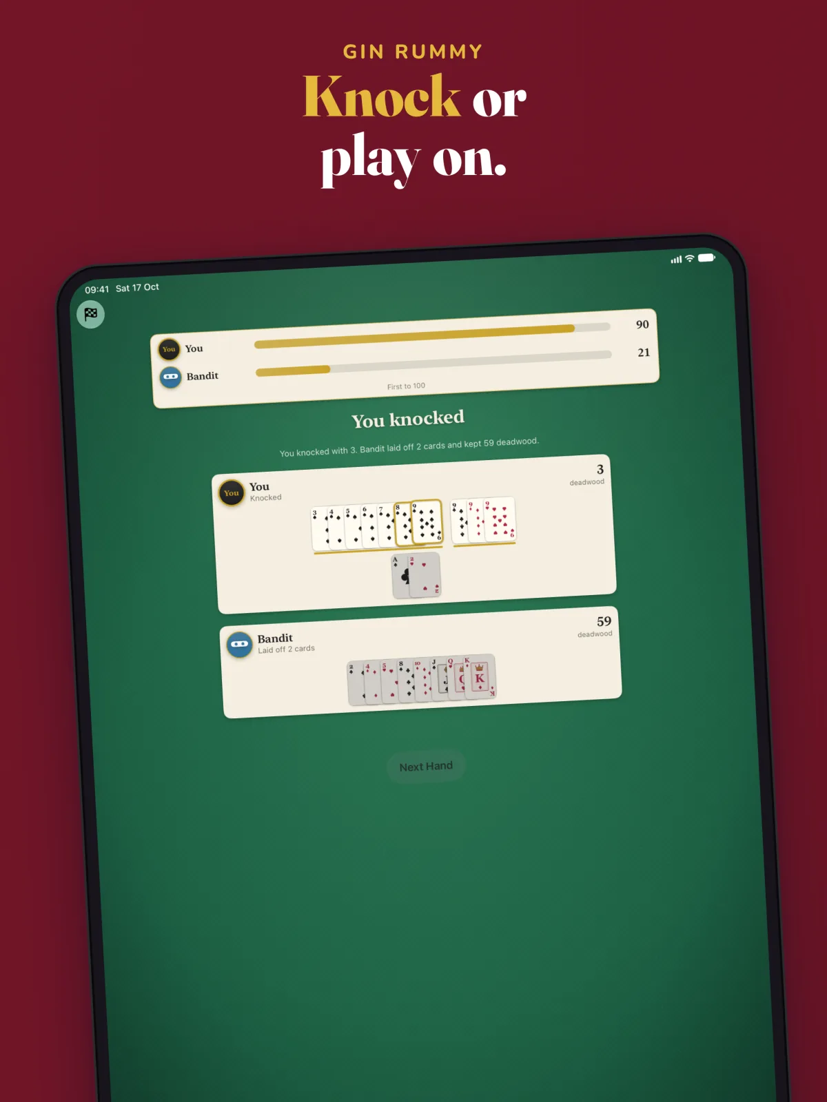 Card School on iPad, screenshot 4