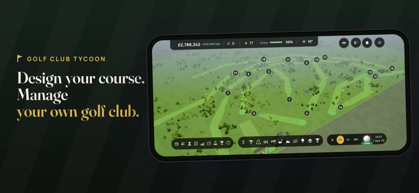 Fairways on iPhone, screenshot 1