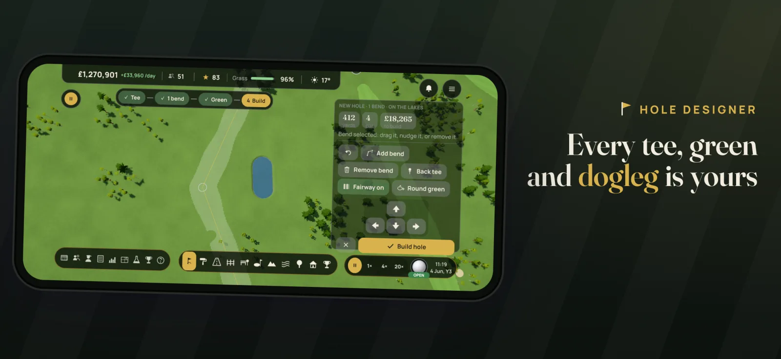 Fairways on iPhone, screenshot 2