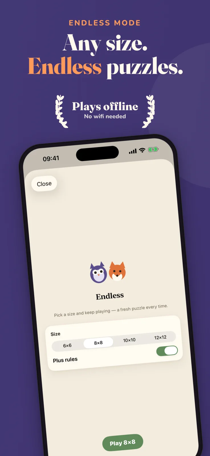 Hoot & Fox on iPhone, screenshot 3